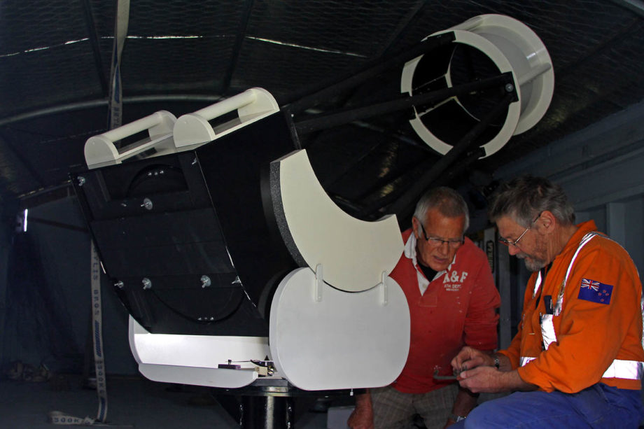 the first telescope is installed at the observatory